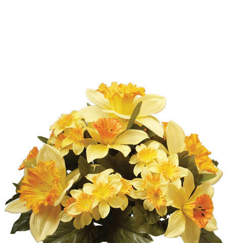 Artificial Silk Daffodil Bush