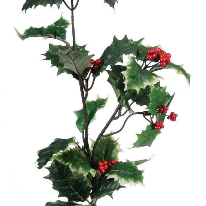 Artificial Holly Spray with Berries