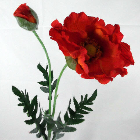 Artificial Large Silk Large Poppy Single Stem