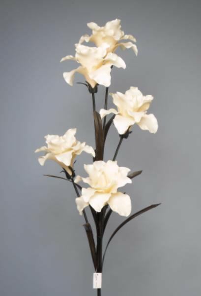 Artificial Silk Open Lily Silk Single Stem