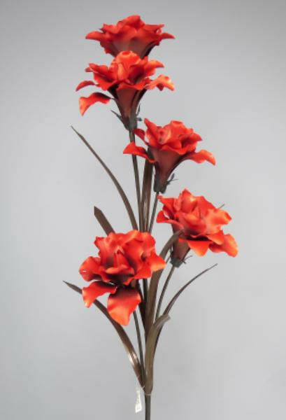Artificial Silk Open Lily Silk Single Stem