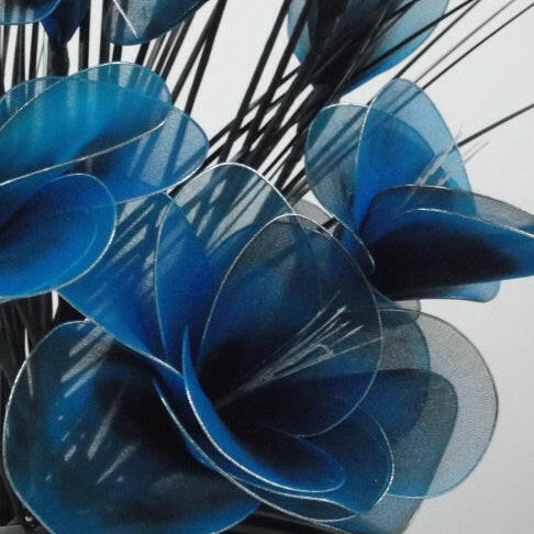 Artificial Lotus Gossamer  Flower in a Ceramic Decor Vase