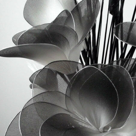 Artificial Lotus Gossamer  Flower in a Ceramic Decor Vase