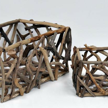 Decorative Wood Rectangle Tray