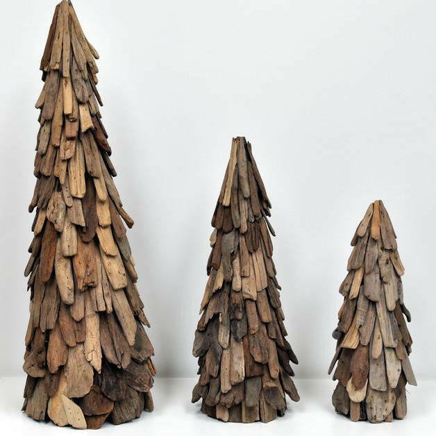 Decorative Wood Cone Tree