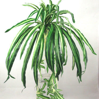 Artificial Silk Spider Plant with Babies