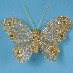 Artificial Glittered Butterflies