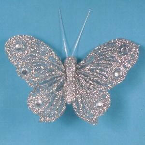 Artificial Glittered Butterflies