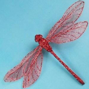Artificial Mesh Glittered Dragonflies