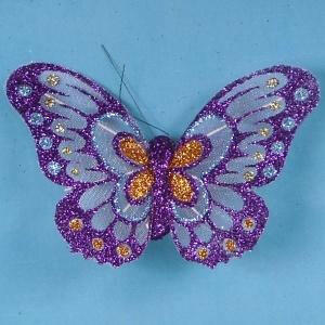Artificial Glittered Butterflies, Two Tone