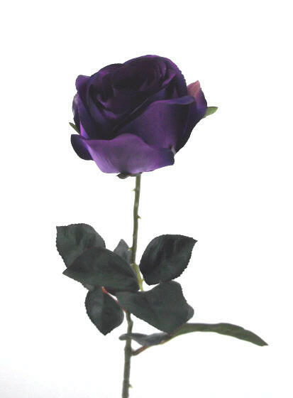 Artificial Silk Eternity Rose Single Stem