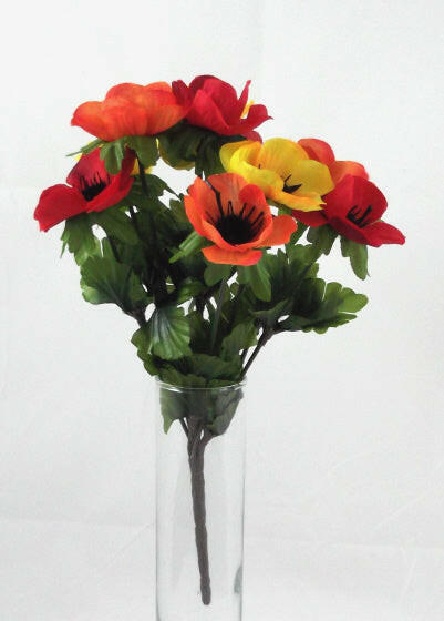 Artificial Silk Anemone Posy
