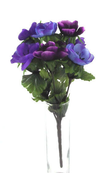 Artificial Silk Anemone Posy