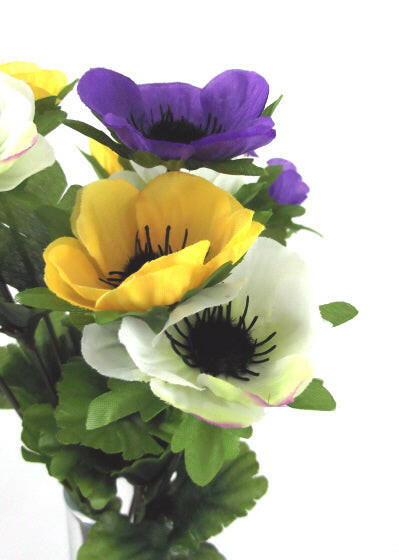 Artificial Silk Anemone Posy