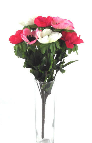 Artificial Silk Anemone Posy