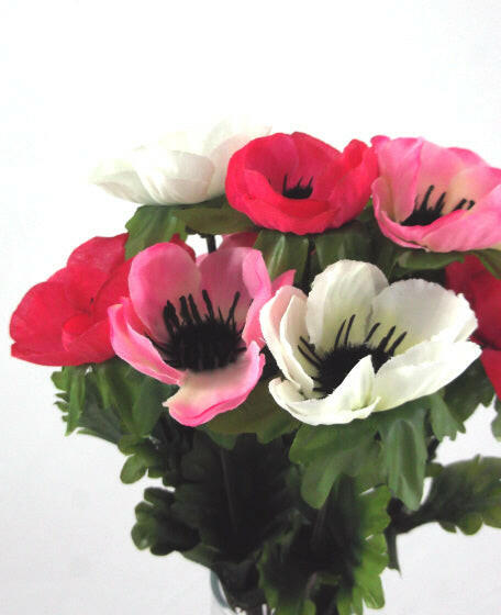 Artificial Silk Anemone Posy