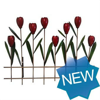 Tulips with Fence Wall Art