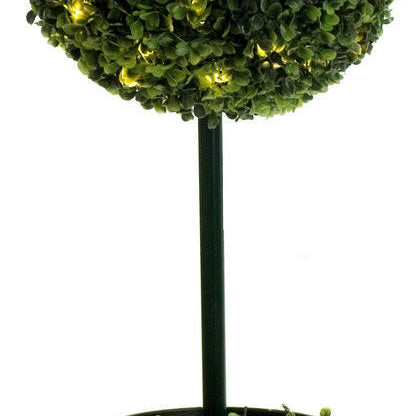 Artificial Boxwood Single Ball Topiary Tree with LED Lights