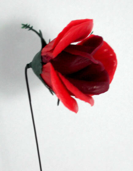 Artificial Plastic Red Rose