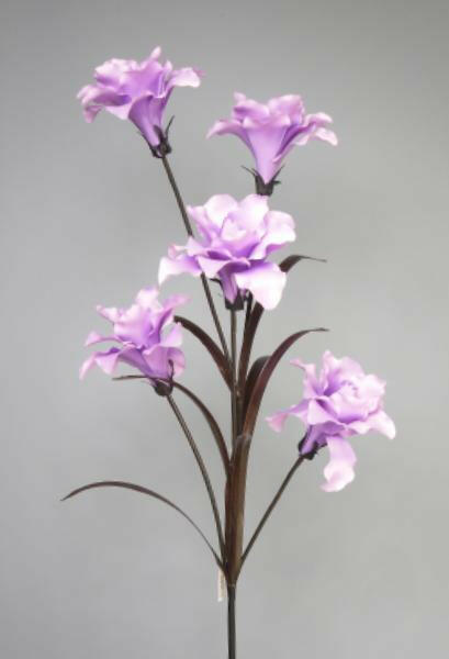 Artificial Silk Open Lily Silk Single Stem