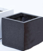 Fibreglass Black Granite Cube Planter