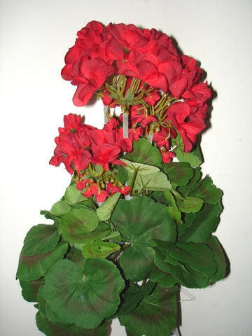 Artificial Silk Geranium Bush
