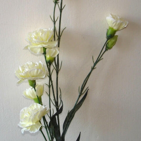 Artificial Silk Carnation Flowers Spray