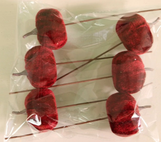 Craft Pic Small Velvet Pumpkin (6 Per Pack)