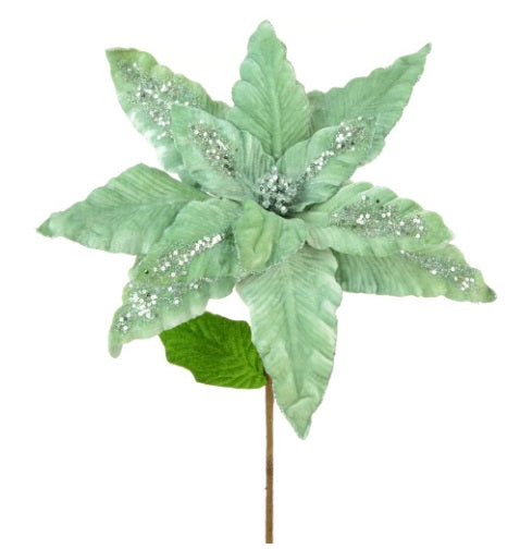 Artificial Luxury Poinsettia Spray