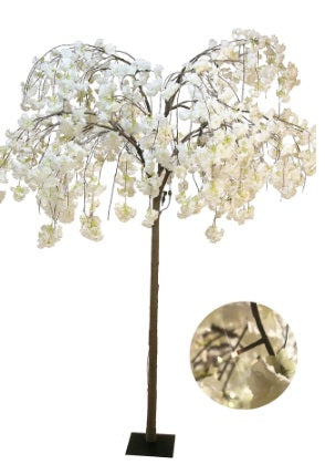 Artificial Silk Cherry Blossom Tree with LED Lights