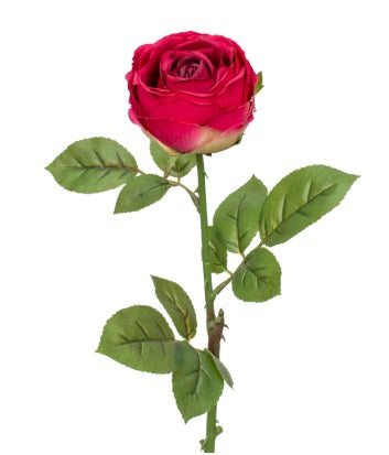 Artificial Silk Rose Single Stem