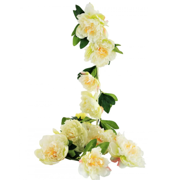 Artificial Silk Peony Garland