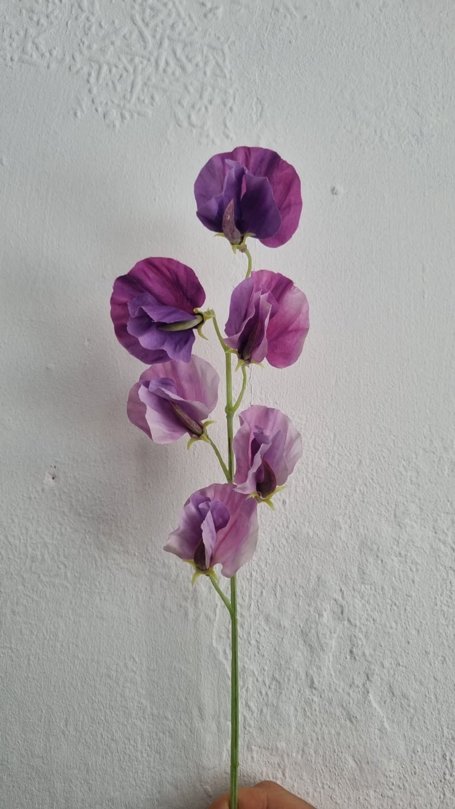Artificial Silk Sweet Pea Single Stem Flower