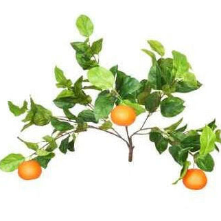 Artificial Silk Orange Branch 10 Pack