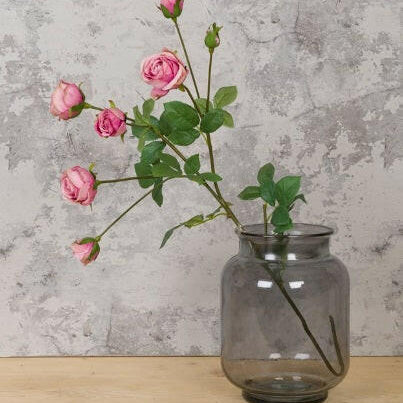 Justartificial.co.uk English Rose Spray shown in a vase