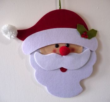 Felt Santa Head Decoration