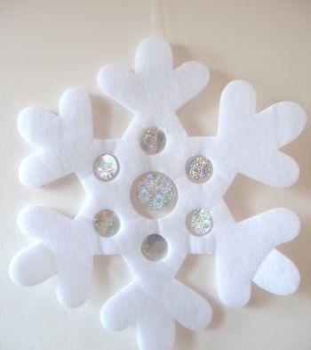 Felt Snowflakes Ornament