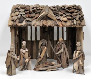 Decorative Wood Nativity Set
