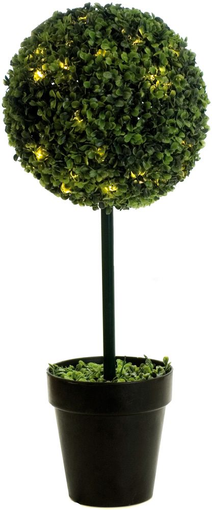 Ball Topiary Tree With Led Lights, Artificial Outdoor Topiary Uk