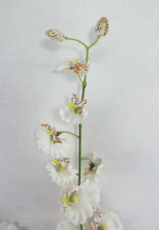 Artificial Dancing Orchid Spray - 79cm Cream (close up)