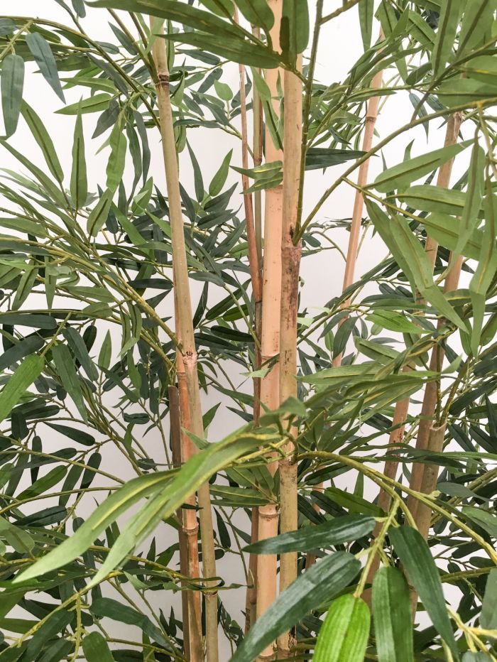 Showing close up detail of a hand built 9ft/270cm/2.7m Artificial Bamboo Tree