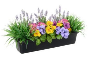 Lavender and Pansy Trough